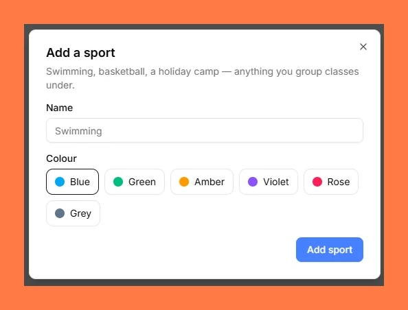 Academy Booking screenshot