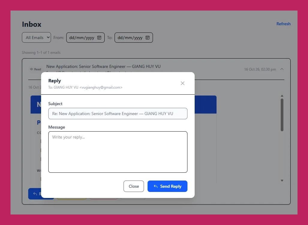 Job Board screenshot